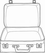 Koffer Suitcase Luggage Kleurplaat sketch template