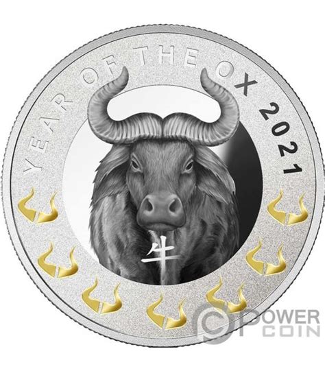 Ox Lunar Year Chinese Zodiac Silver Coin 1 Niue 2021