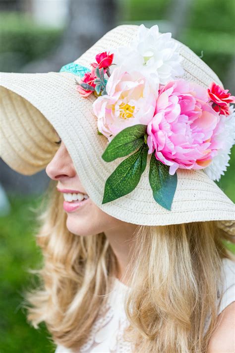 diy kentucky derby floral hat design improvised