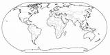 Continentes Mundi Mapa sketch template