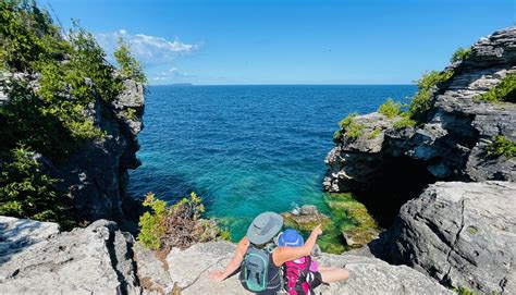 grotto  tobermory parking hiking mommy gearest