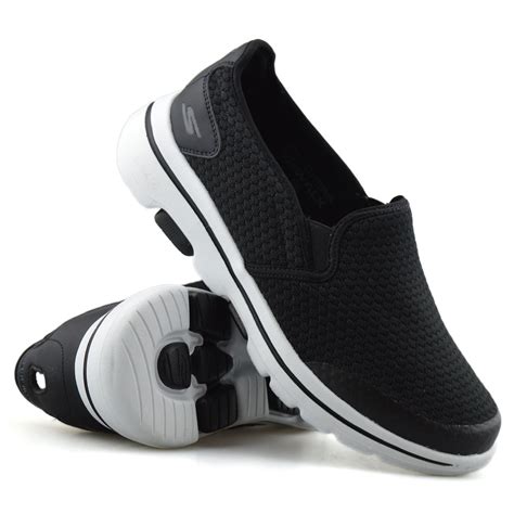 mens skechers gowalk  slip  extra wide fit walking gym trainers shoes size ebay