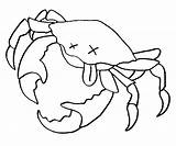 Kraby Raki Crabe Kolorowanki Dzieci Crab Ko Druku sketch template