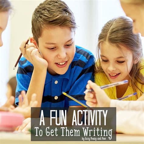 fun writing activity  kids easy peasy  fun