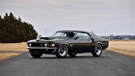 ford mustang boss  fastback muscle car wallpaper