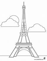 Coloring Eiffel Tower Pages Color sketch template