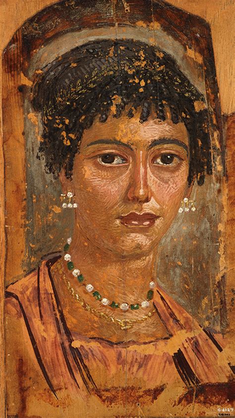 a romano egyptian fayum mummy portrait comes back to the