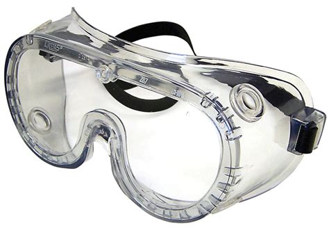 crews non vented chemical splash goggle with clear anti fog lens