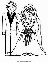 Brautpaar Sposa Spose Malvorlage Ausmalbilder Kategorien sketch template