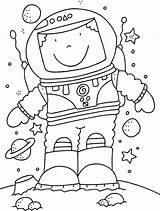 Space Coloring Pages Outer Sheets Astronaut Sheet Google Printable Preschool Ca Moon sketch template