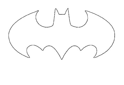 batman symbol outline clipartsco