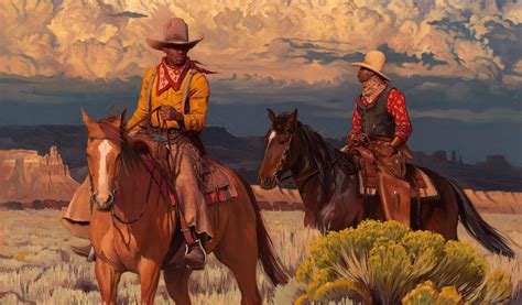artist diversifying western art  black cowboy painting donated