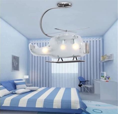 children toy modern kids room led lamps boy bedroom light light helicopter cartoon glass lamp