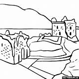 Loch Ness Scotland sketch template
