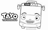 Bus Tayo sketch template