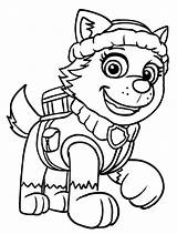 Patrol Paw Everest Coloring Pages Dibujos Snow Nickelodeon Colorear Dog Para Pintar Book Nick Jr Canina Patrulla Colouring Rescue Printable sketch template