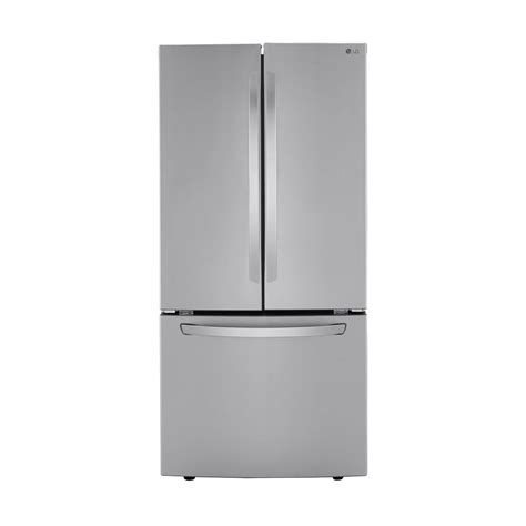 lg electronics 33 in w 25 cu ft french door refrigerator in