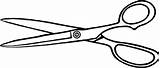 Scissors Shears Drawing Comb Scissor Pair Sissor Library Cliparting sketch template