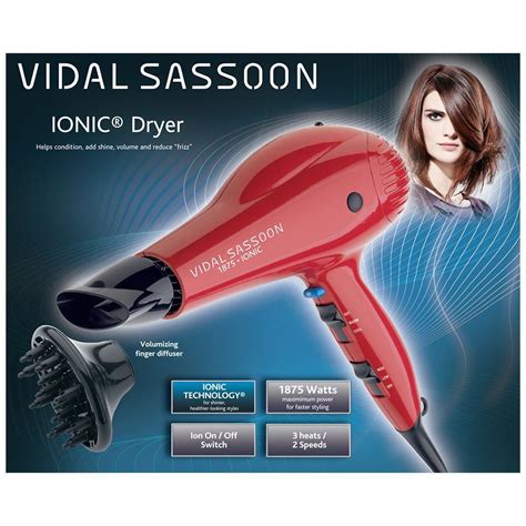 amazoncom vidal sassoon  ion select full size dryer beauty ceramic hair dryer vidal