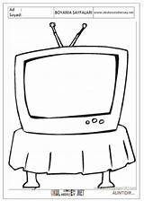 Boyama Televizyon Okul Sayfalari öncesi sketch template