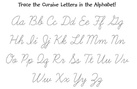 tracing cursive letters tracinglettersworksheetscom