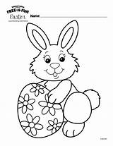 Coloring Easter Bunny Printable Pages Print sketch template