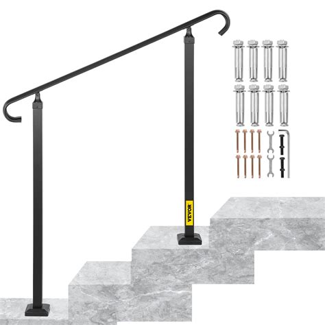 Buy Vevor Outdoor Stair Railing Alloy Metal Hand Railing Fit 2 Or 3