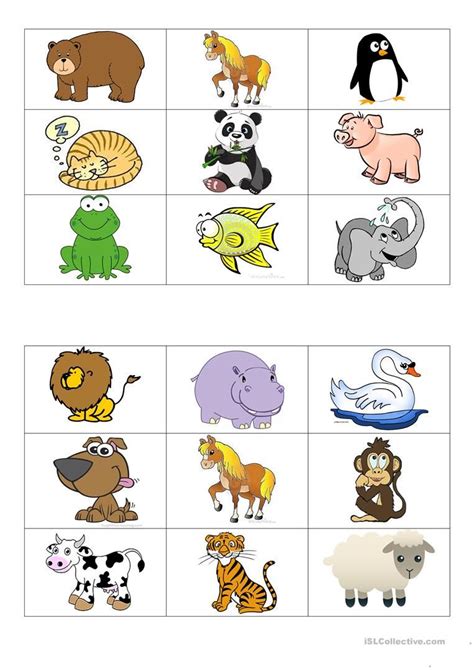 animals bingo cards bingo kaarten kinderen schema bingo