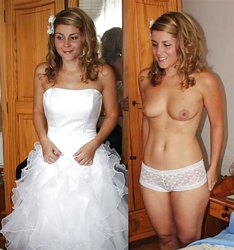 wedding dress and tits bare onoff tag dress sorted luscious