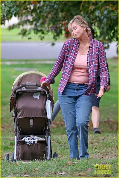 charlize theron hits the park while filming tully photo