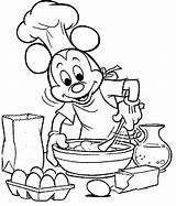 Baking Coloring Drawing Pages Cooking Getdrawings Tools sketch template