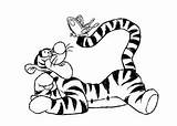 Pooh Winnie Tiger Coloring Pages Cartoon Tigger Adults Worksheets Draw Colorear Para Color sketch template