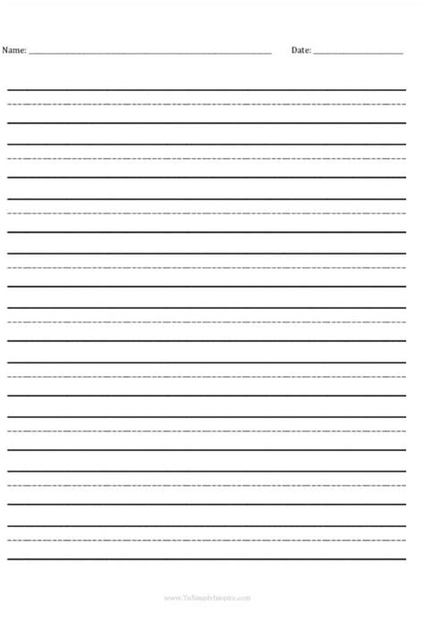 printable handwriting practice sheets  simply inspire