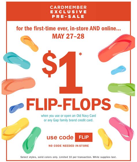 Oldnavy New Flipflop Sale Saturday 27 May 2017 1 Sunday 28 May