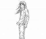 Neji Coloring Hyuga Pages Random Template sketch template