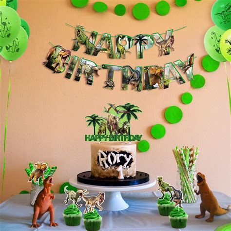 buy jevenis  pcs roar dinosaur birthday party supplies dinosaur world