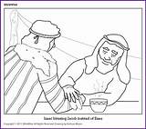 Isaac Esau Biblewise sketch template