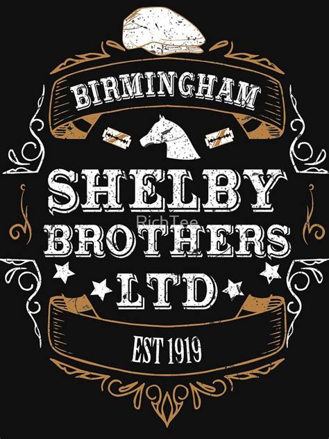Peaky Blinders Shelby Brothers Ltd T Shirt By Richtee