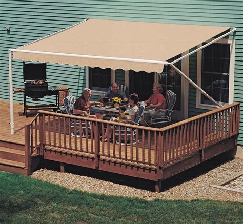 ft sunsetter xt retractable awning outdoor deck patio awnings ebay
