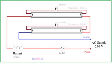 fluorescent light fixture wiring diagram wiring diagram