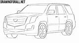Cadillac Escalade Draw Step Drawing Cars Tutorials Drawingforall Ayvazyan Stepan Posted sketch template