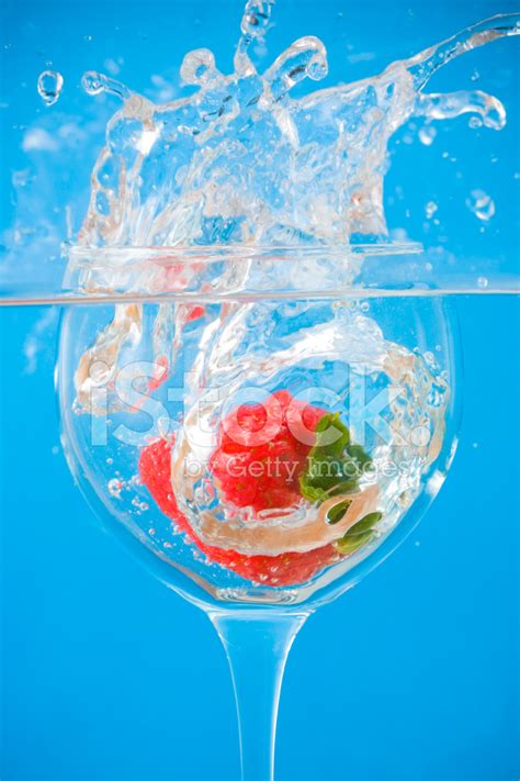 strawberry splash stock photo royalty  freeimages
