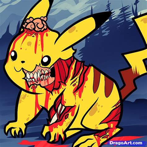 drawings  pikachu   draw zombie pikachu zombie pikachu