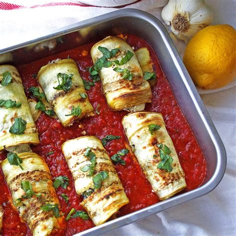 eggplant involtini {paleo gluten free dairy free vegan} kelley and