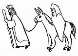 Coloring Pages Mary Donkey Joseph Lead Way sketch template