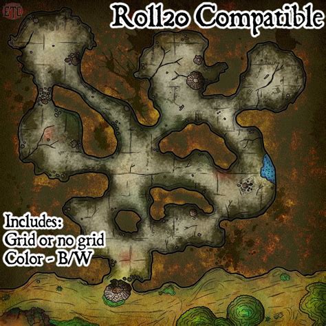 cave map roll ready rdndmaps