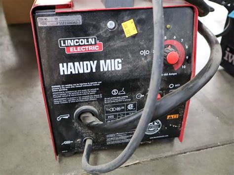 lincoln electric  handy mig welder  hood roller auctions