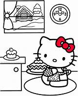 Kitty Hello Coloring Pages Christmas Da Colorare Cupcake Well Color Colouring Soon Disegni Print Clipart Cliparts Baking Clip Printable Cartoon sketch template