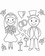 Colouring Wedding Coloring Pages Couple Cartoon Sheet Color Kids Spring Printable Print Married Rocks Activities Getdrawings Topcoloringpages Cake Fun Easy sketch template