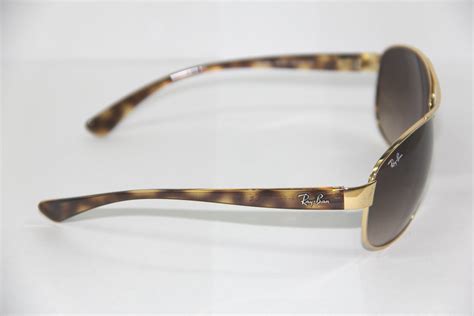 Ray Ban Sunglasses Aviator Rb3386 001 13 63 Gold Tortoise Brown